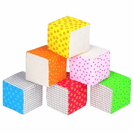 Набор из 6 кубиков - Эко кубики 